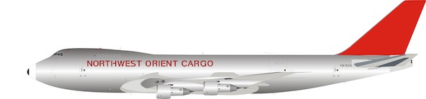 Boeing B747-200 Northwest Orient Cargo N619US With Stand B-742-NOC-01