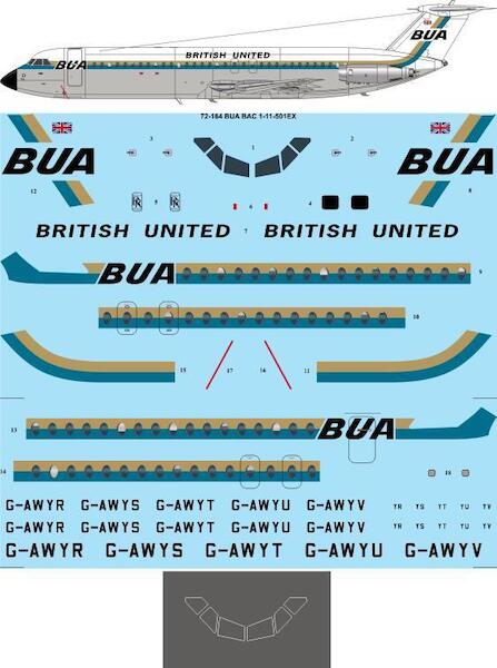 BAC1-11-501 EX (British United- BUA) 72-164