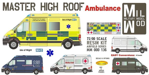 Master (Renault) High Roof Ambulance MM000-136