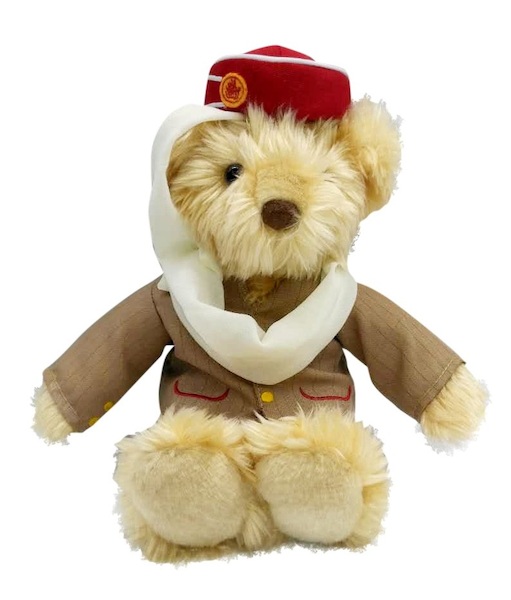 Stewardess Bear Plush With Emirates Uniform 24cm G10SB144