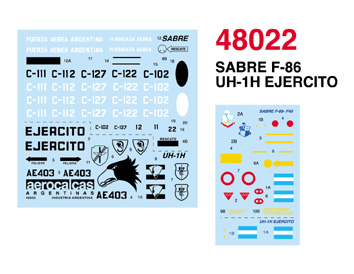 F86F Sabre (Fueza Aerea Agentina), Bell UH1H (Ejecito) 48022