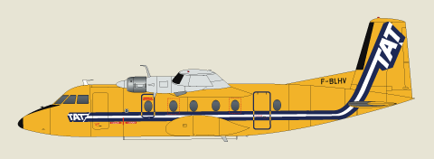 Nord 262 (TAT Yellow) FR14050