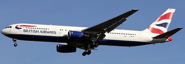 B767-300ER (British Airways) G-BZHA With Stand XX2263
