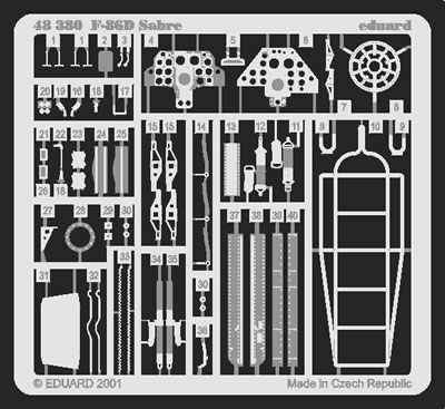 Detailset F86D Sabre (Monogram/Revell) E48-380