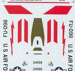 48-795 North American F86D-40 Sabre Late version with parabrake housing (86FIS) 48-795