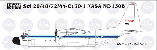 NC130B Hercules (NASA) with stripes 48-C130-1S