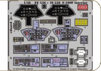 Detailset North American F100f Super Sabre Self Adhesive interior (Trumpeter) E49-538