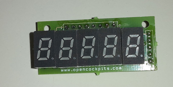 7 seg. digits assembled (5 digits) Colour : Amber 2TD2