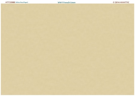 WW1 French Linnen (White decal Paper) ATT32088