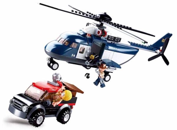 police toy helicopter