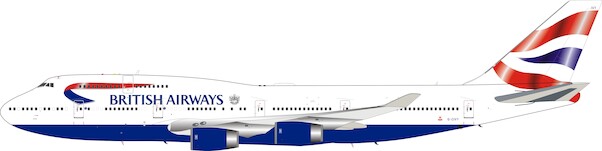 Boeing 747-400 British Airways G-CIVY with stand and collectors coin ARDBA18