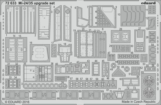 Detailset Mil Mi24/35 Hind Upgrade (Hasegawa) E72-633