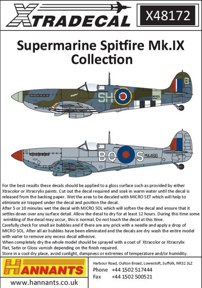 Supermarine Spitifre Mk.IXb/c/e Collection X48172