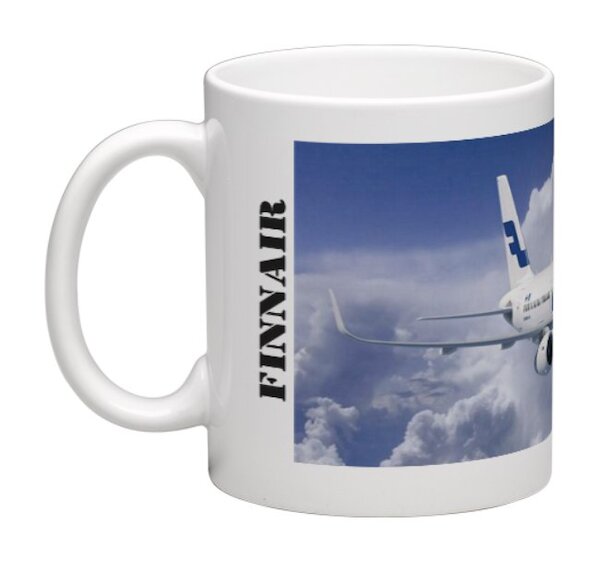 Mug Finnair Airbus A321 Sharklet MOK-FINNAIR