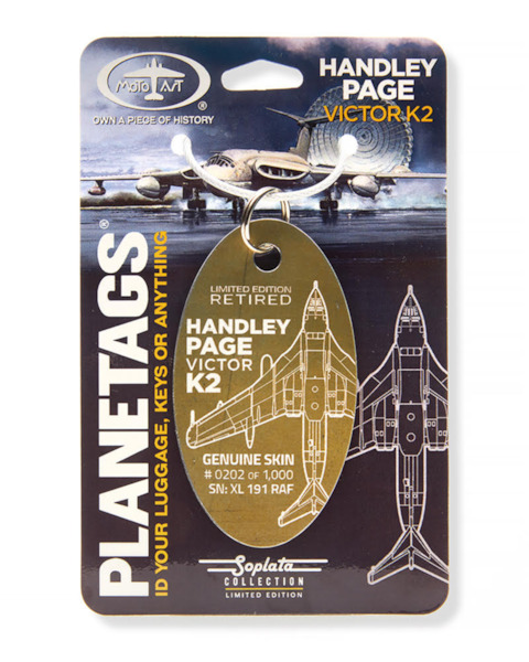 Keychain made of real aircraft skin: Handley Page Victor K2 XL191 HPVictorK2PT