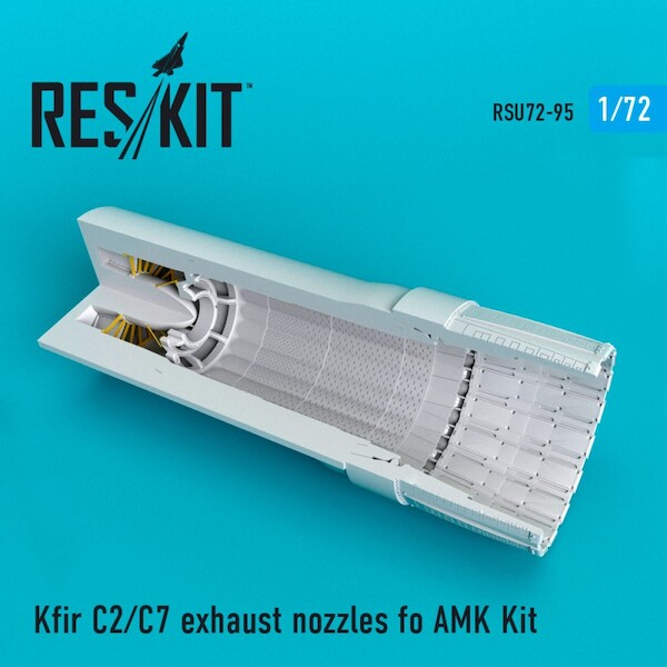 Kfir C2/C7 Exhaust Nozzles upgrade set (AMK) RSU72-0095