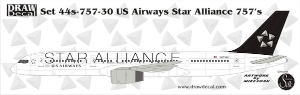 B757-200 (US Airways Star Alliance) 44-757-30