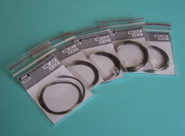 Lead Wire Round 0,6 mm x 25cm JMC-106