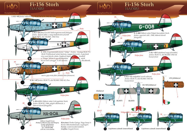 Fieseler Fi156 Storch (Hungarian AF, Luftwaffe) HAD48085
