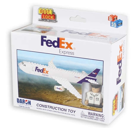 Construction Block Toy (FedEX) 55 piece BL364