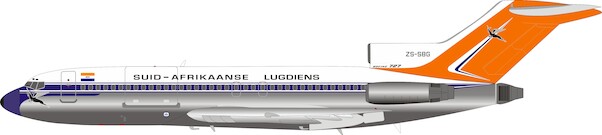 Boeing 727-44C South African Airways ZS-SBG plus stand IF721SAA04P