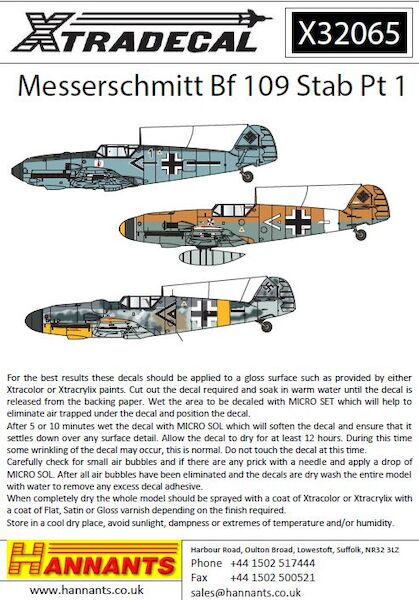 Messerschmitt BF109 Stab Pt 1 (6) x32065