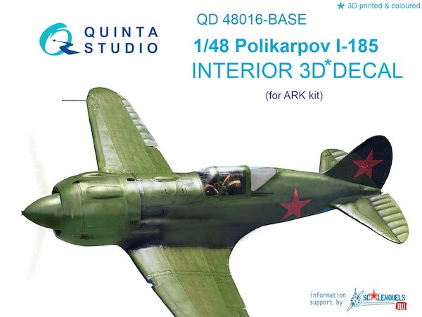 Polikarpov I-185 Interior 3D Decal for ARK QD48016-BASE