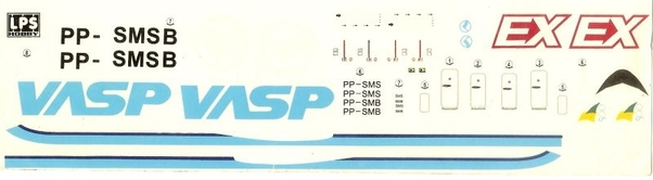 Boeing 737-200/200F VASP/VASPEX/VASP Cargo (current colors) LPS144-04