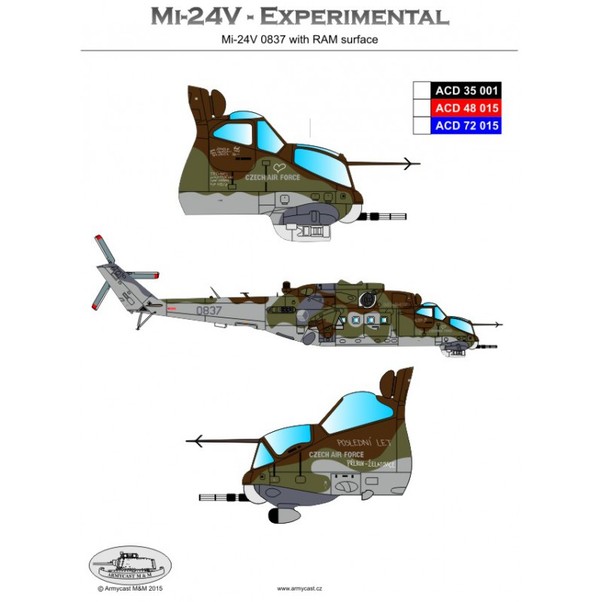 Mil Mi24V Hind in Czech experimental Camouflage ACD48015