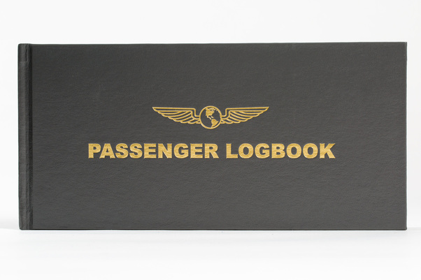 Passenger Flight Log Book - Grey Passenger Logbook GREY