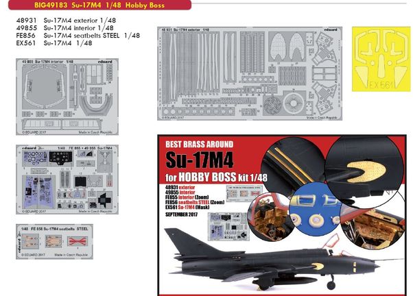 Detailset Suchoi Su17M4 (Hobby Boss) BIG49183