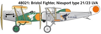 LVA WW1 Bristol Fighter, Nieuport type21/23 DD48021