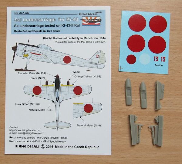 Ski Undercarriage for Ki43- II Kai Hayabusa
