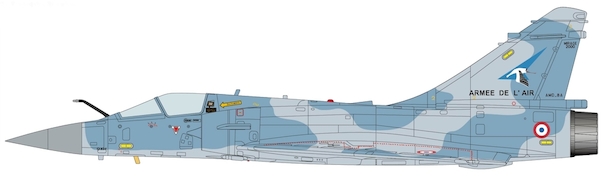 Dassault Mirage 2000-5F (French Air Force, RAF Waddington French Air Force Deployment 2002) water slide decal included for : 2-EA, 2-EB, 2-EF, 2-EN, 2-EP, 2-EU HA1614B
