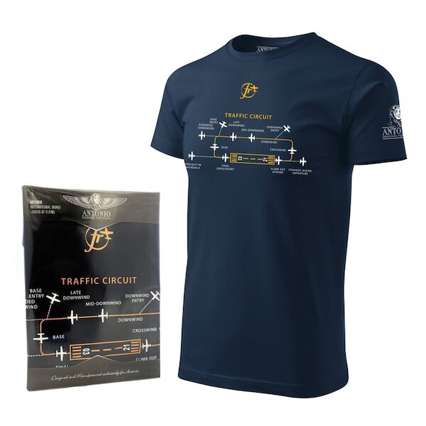 T-Shirt with airfield traffic pattern CIRCUIT Large  01142515