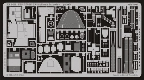 Self Adhesive Detailset Grumman F6F-5/5N Hellcat Interior (Trumpeter) E32-608