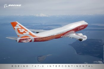 B747-8IC Sunrise Livery Poster (Grey border) B747-FL-4