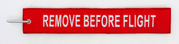 Large keyholder with 'Remove Before Flight' on both sides  RBF-LARGE