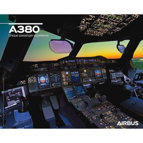 Poster Cockpit plane avion Airbus A380 Aircraft