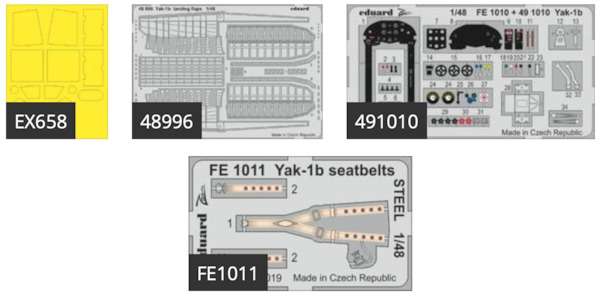Detailset Yakovlev Yak1b (Zvezda) BIG49232