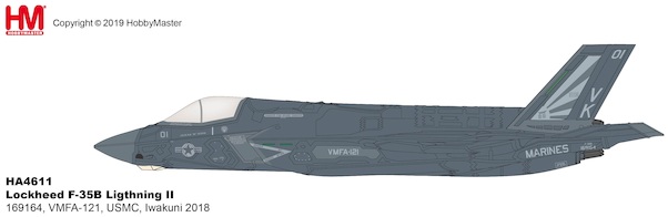 F35B Lightning II, 169164, VMFA-121, USMC, Iwakuni 2018 HA4611