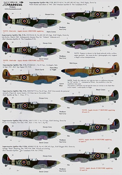 Supermarine Spitfire MKIXc X72110