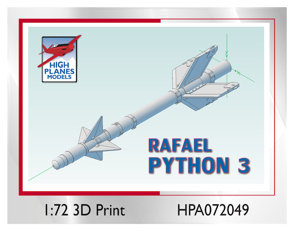 Rafael Python3 air to air missile (2x) HPA072049