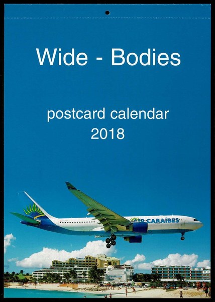Wide-Bodies postcard calendar 2018 JJ-2018