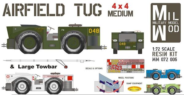 Hugh Paymover T-300S Cabrio Tug 4x2 with large Towbar (USAF, Pan Am, Royal Bahraini AF) MM072-006
