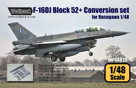 F16DJ Block 52+ conversion set (Hasegawa) WP48025