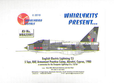 Lightning T5 (5sq RAF) (Trumpeter Lightning F1/3) WBA32001