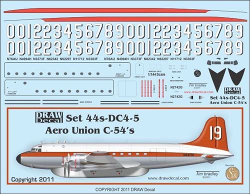 Douglas C54 Skymaster (Aero Union) 44-DC4-5