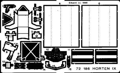 Detailset Horten Ho229 E72-186