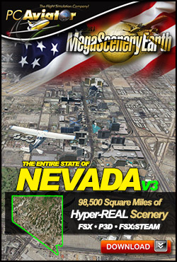 Mega Scenery Earth Version 3, Nevada V3 (Download version) DL-MSEV3-NV